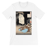 'Lord Teika at Sumiyoshi During the Full Moon' by Yoshitoshi, ca. 1885 - T-Shirt