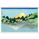 'Reflection in Lake Kawaguchi, from Misaka Pass in Kai Province' by Hokusai, ca. 1830