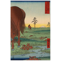 'Kogane Plain in Shimosa Province' by Hiroshige, 1858 - Wall Art