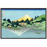 'Reflection in Lake Kawaguchi, from Misaka Pass in Kai Province' by Hokusai, ca. 1830