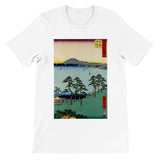 'Oiso: Saigyo's Hermitage at Shigitatsu Marsh' by Hiroshige, 1855 - T-Shirt