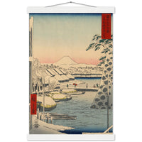 'Sukiyagashi in Tokyo' by Hiroshige, 1858 - Wall Art