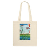 'Horikiri Iris Garden' by Hiroshige, 1857 - Tote Bag