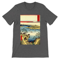 'The Tone River At Konodai' by Hiroshige, 1858 - T-Shirt