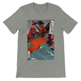 'Taira no Noritsune Duels Minamoto no Yoshitsune' by Yoshitoshi, 1886 - T-Shirt