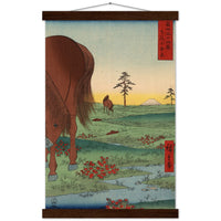 'Kogane Plain in Shimosa Province' by Hiroshige, 1858 - Wall Art