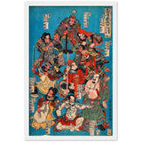 'One Hundred And Eight Heroes of the Shuihuzhuan' (Print 4) by Kuniyoshi, ca. 1830 - Wall Art