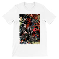 'Miyamoto Musashi Killing A Monster Bat' by Kuniyoshi, ca. 1830 - T-Shirt