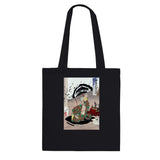 'Danjo Matsunaga Hisahide Before His Suicide' by Yoshitoshi, 1883 - Tote Bag