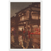 'Kagurazaka Street After A Night Rain' by Yoshida Hiroshi, 1929 - Wall Art