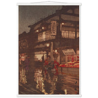 'Kagurazaka Street After A Night Rain' by Yoshida Hiroshi, 1929 - Wall Art