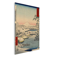 'Sukiyagashi in Tokyo' by Hiroshige, 1858 - Wall Art