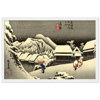 'Kanbara' by Hiroshige, ca. 1832 - Wall Art