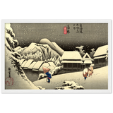 'Kanbara' by Hiroshige, ca. 1832 - Wall Art