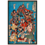 'One Hundred And Eight Heroes of the Shuihuzhuan' (Print 4) by Kuniyoshi, ca. 1830 - Wall Art