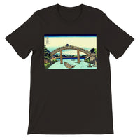 'Under Mannen Bridge at Fukagawa' by Hokusai, ca. 1830 - T-Shirts