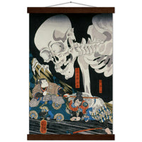 'Takiyasha the Witch and the Skeleton Spectre' (Middle Panel) by Kuniyoshi, ca. 1844 - Wall Art