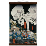 'Takiyasha the Witch and the Skeleton Spectre' (Middle Panel) by Kuniyoshi, ca. 1844 - Wall Art