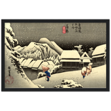 'Kanbara' by Hiroshige, ca. 1832 - Wall Art