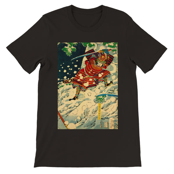 'Snow At Yoshino' by Yoshitoshi, 1867 - T-Shirt