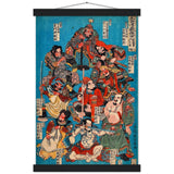 'One Hundred And Eight Heroes of the Shuihuzhuan' (Print 4) by Kuniyoshi, ca. 1830 - Wall Art