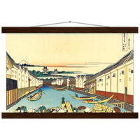 'Nihonbashi Bridge in Edo' by Hokusai, ca. 1830