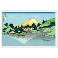 'Reflection in Lake Kawaguchi, from Misaka Pass in Kai Province' by Hokusai, ca. 1830