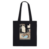 'Lord Teika at Sumiyoshi During the Full Moon' by Yoshitoshi, ca. 1885 - Tote Bag