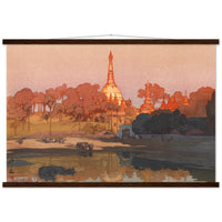 'The Golden Pagoda in Rangoon' by Yoshida Hiroshi, 1931 - Wall Art