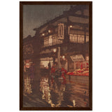 'Kagurazaka Street After A Night Rain' by Yoshida Hiroshi, 1929 - Wall Art