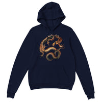 'Dragon' by Hokusai, ca. 1844 - Hoodie (no background)