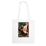 'Princess Kamigashi Attacking An Earth Spider' by Kuniyoshi, 1855 - Tote Bag