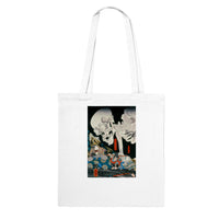 'Takiyasha the Witch and the Skeleton Spectre' (Middle Panel) by Kuniyoshi, ca. 1844 - Tote Bag