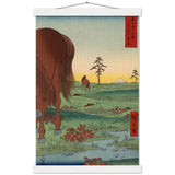 'Kogane Plain in Shimosa Province' by Hiroshige, 1858 - Wall Art