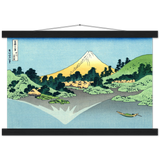 'Reflection in Lake Kawaguchi, from Misaka Pass in Kai Province' by Hokusai, ca. 1830