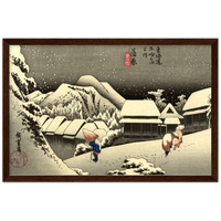 'Kanbara' by Hiroshige, ca. 1832 - Wall Art