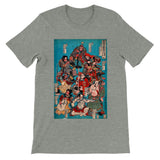 'One Hundred And Eight Heroes of the Shuihuzhuan' (Print 4) by Kuniyoshi, ca. 1830 - T-Shirt