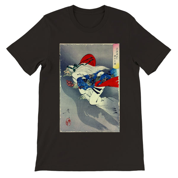 'The Demon Ibaraki Escapes With Its Severed Arm' by Yoshitoshi, 1889 - T-Shirts