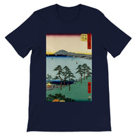 'Oiso: Saigyo's Hermitage at Shigitatsu Marsh' by Hiroshige, 1855 - T-Shirt