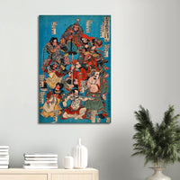 'One Hundred And Eight Heroes of the Shuihuzhuan' (Print 4) by Kuniyoshi, ca. 1830 - Wall Art