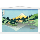 'Reflection in Lake Kawaguchi, from Misaka Pass in Kai Province' by Hokusai, ca. 1830