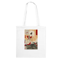 'Emperor Jimmu and the Yata Crow' by Yoshitoshi, 1880 - Tote Bag