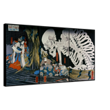 'Takiyasha the Witch and the Skeleton Spectre' (Combined Triptych) by Kuniyoshi, ca. 1844 - Wall Art