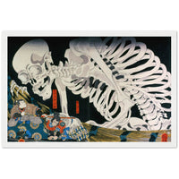 'Takiyasha the Witch and the Skeleton Spectre' (Middle And Right Panels) by Kuniyoshi, ca. 1844