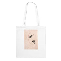 'Bats Against A Crescent Moon' by Hokusai, ca. 1830s - Tote Bag