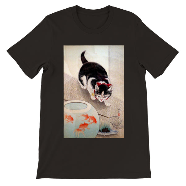 'Cat And Goldfish' by Ohara Koson, 1931 T-Shirt