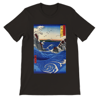 'Awa: Rough Seas At Naruto' by Hiroshige, 1855 - T-Shirt