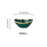 Green Glaze Ceramic Serving Bowls