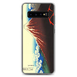 'Storm Beneath the Summit' by Hokusai, ca. 1830 - Samsung Phone Case