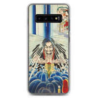 'Mongaku Shonin Under The Nachi Waterfall' by Kuniyoshi, 1860 - Samsung Phone Case